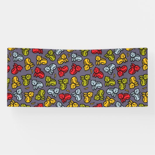 Banderoles Chats plus bananes (Horizontal)