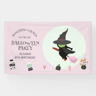 Banderoles Chaud vert sorcier Halloween anniversaire