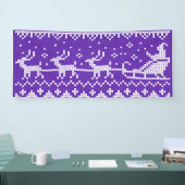 Banderoles Chaudron moche Le Père Noël traîne et rennes (Salon professionnel)