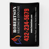 Banderoles Chauffage et Climatisation CVC (Verticale)