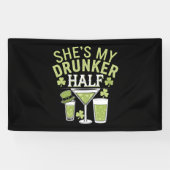 Banderoles Chaussure Mon Couple Moitié St patrick Corresponda (Horizontal)