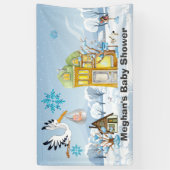 Banderoles Chaussure pour accoucher à la maison en hiver (Vertical)