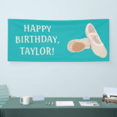 Banderoles Chaussures de ballet bronzé sur message personnali (Salon professionnel)