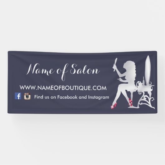 Banderoles Chaussures de luxe de rouge de maquilleur de femme (Horizontal)