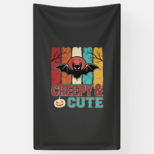 Banderoles Chauve-souris Halloween Mignonne et Flippante Grap