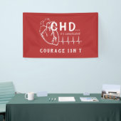 Banderoles CHD Heart Sketch EKG Event Banner (Salon professionnel)