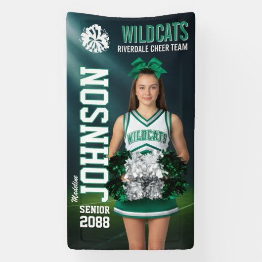 Banderoles Cheerleading Senior Cheer Custom Sports (Verticale)