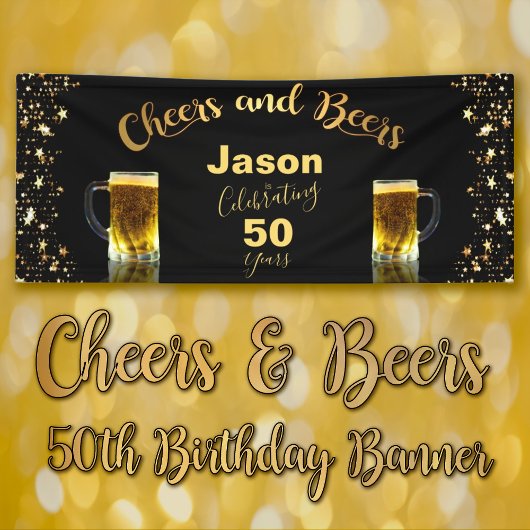 Banderoles Cheers & Beers 50e anniversaire