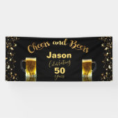Banderoles Cheers & Beers 50e anniversaire (Horizontal)