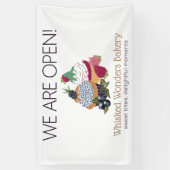 Banderoles Chef boulangerie Cupcake (Vertical)