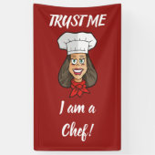 Banderoles Chef femme (Vertical)