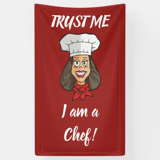 Banderoles Chef femme (Vertical)
