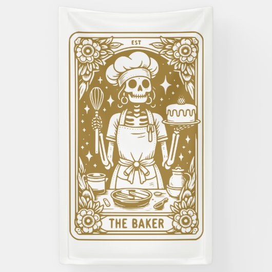Banderoles Chef pâtissier Tarot Gold Produit (Vertical)