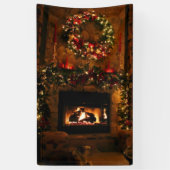 Banderoles Cheminée de Noël (Vertical)