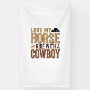 Banderoles Chemise à devis de cheval et cowboy western vintag