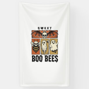 Banderoles Chemise abeille fantôme Gravure vintage Pun Hallow