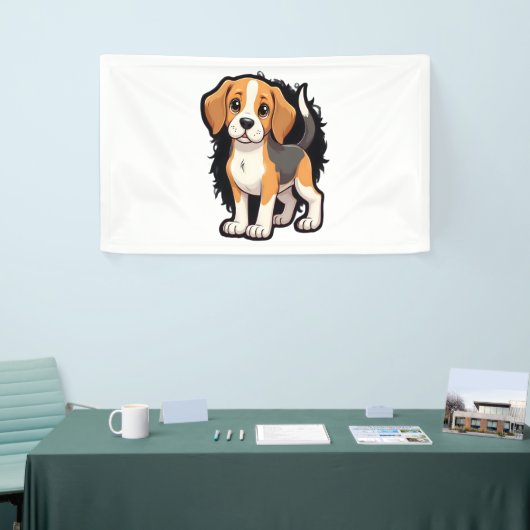 Banderoles Chemise beagle Chien T (Salon professionnel)