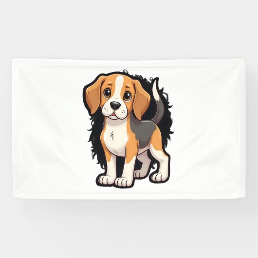 Banderoles Chemise beagle Chien T (Horizontal)