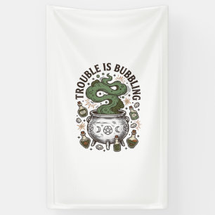 Banderoles Chemise Chaudron de Sorcière Des Ennuis Bouillonne