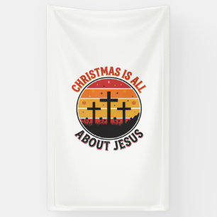 Banderoles Chemise Christian Noël Jésus Coucher de soleil Cro