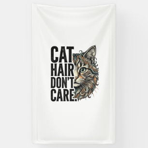 Banderoles Chemise de chat avec gravure vintage Cat Hair Don’