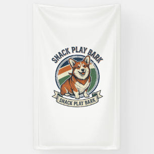 Banderoles Chemise de chien Corgi drôle gravure vintage amour