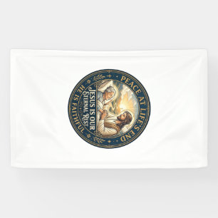 Banderoles Chemise de confort Jésus Hospice en fin de vie Chr