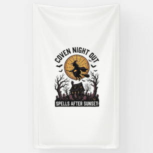 Banderoles Chemise de coven hanté Maison de sorcière vintage 