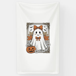 Banderoles Chemise de fantôme Halloween mignonne avec gravure