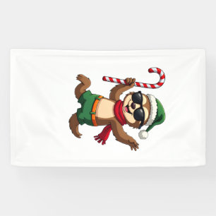 Banderoles Chemise de Noël Paresseux Elfe Bonbon à la Menthe