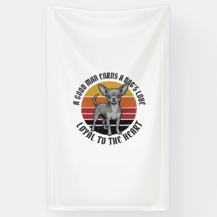 Banderoles Chemise de papa Chihuahua Gravure vintage Concepti