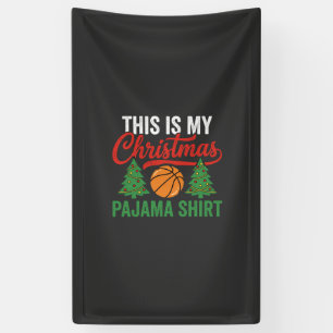 Banderoles Chemise de pyjama de Noël de basket-ball