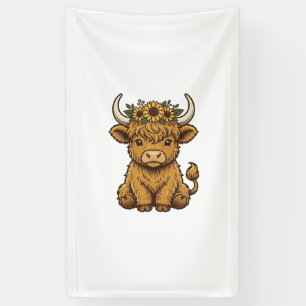 Banderoles Chemise de vache des Highlands Art de veau au tour