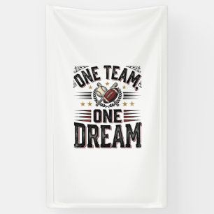 Banderoles Chemise d'équipe sportive vintage One Team One Dre