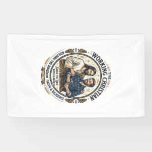 Banderoles Chemise des métiers de la construction de Jésus Gr
