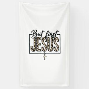 Banderoles Chemise Jésus Impression Léopard Chrétienne Gravur