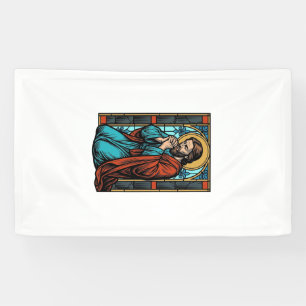 Banderoles Chemise vectorielle de figure religieuse priant vi