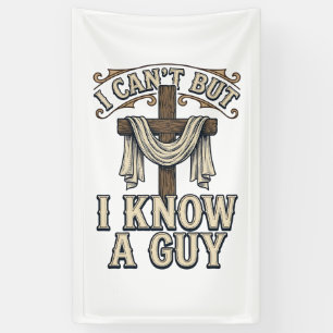 Banderoles Chemise Vintage Christian Cross Je Connais un Mec