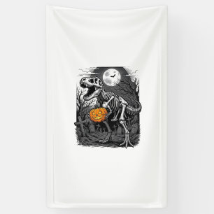 Banderoles Chemise Vintage Citrouille Squelette Dinosaure Hal