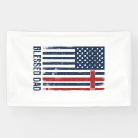 Chemise Vintage Croix Drapeau Chrétien Papa Bénit