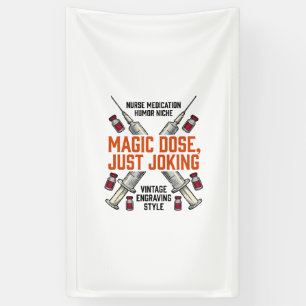 Banderoles Chemise vintage dose de sorcière humour infirmière