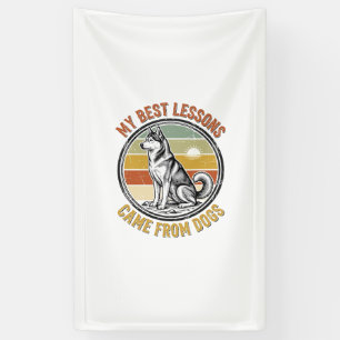 Banderoles Chemise Vintage pour Amoureux de Chiens avec Gravu