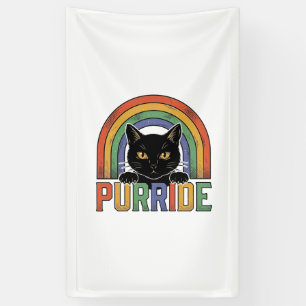 Banderoles Chemise vintage Purride Chat Noir Arc-en-Ciel Desi