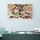 Banderoles Cher bonhomme de neige en peinture d'aquarelle de  (Salon professionnel)