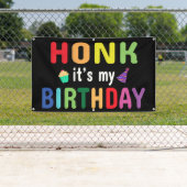 Banderoles Chéri, c'est mon anniversaire (En situation)