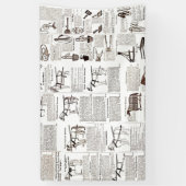 Banderoles Cheval Antique Publicité Journal Art (Vertical)