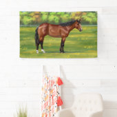Banderoles Cheval Brown Bay Quarter (En situation)