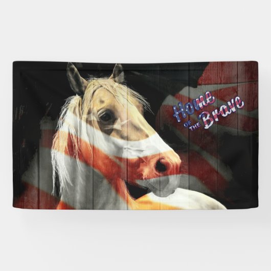 Banderoles Cheval des États-Unis (Horizontal)
