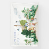 Banderoles Chevaliers et Dragons | Anniversaire médiéval roya (Verticale)