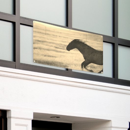 BANDEROLES CHEVAUX SAUVAGES D'UTAH BANNER AVEC GROMMET (Bâtiment extérieur)